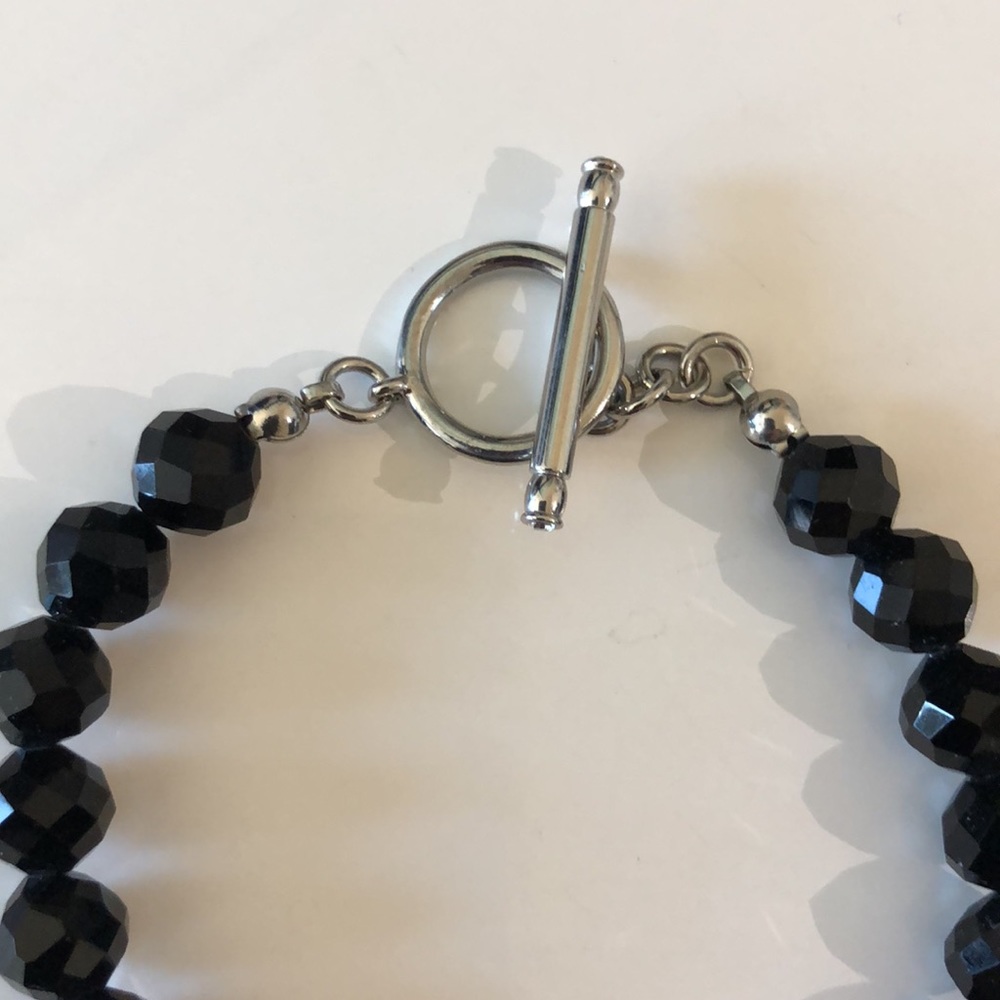 Black beaded bracelet - Picture 3 of 4